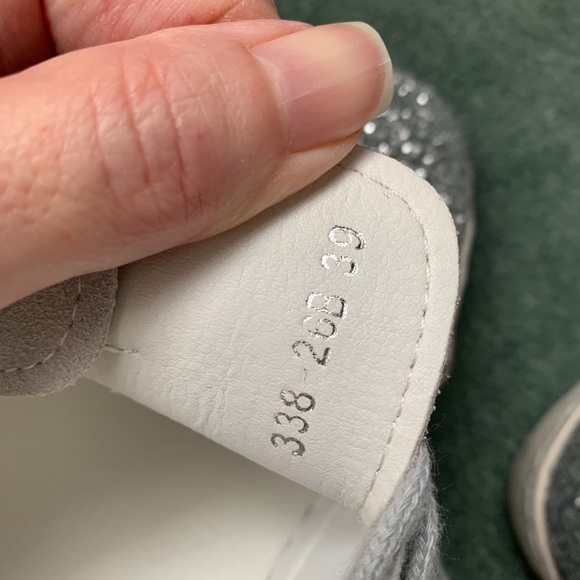 Star Glitter Sneakers Size 8 1/2 Size 39 BNWOT - Picture 6 of 10